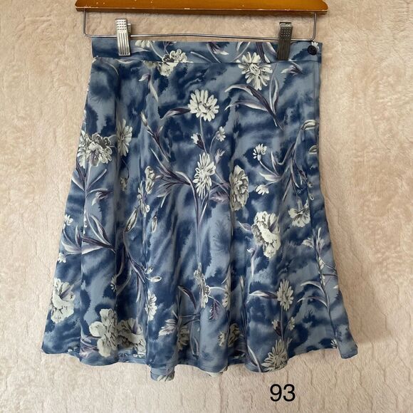 VTG All That Jazz Mini Blue Floral Skirt Sz 5/6‎ Cottagecore See Measurements - Picture 1 of 10